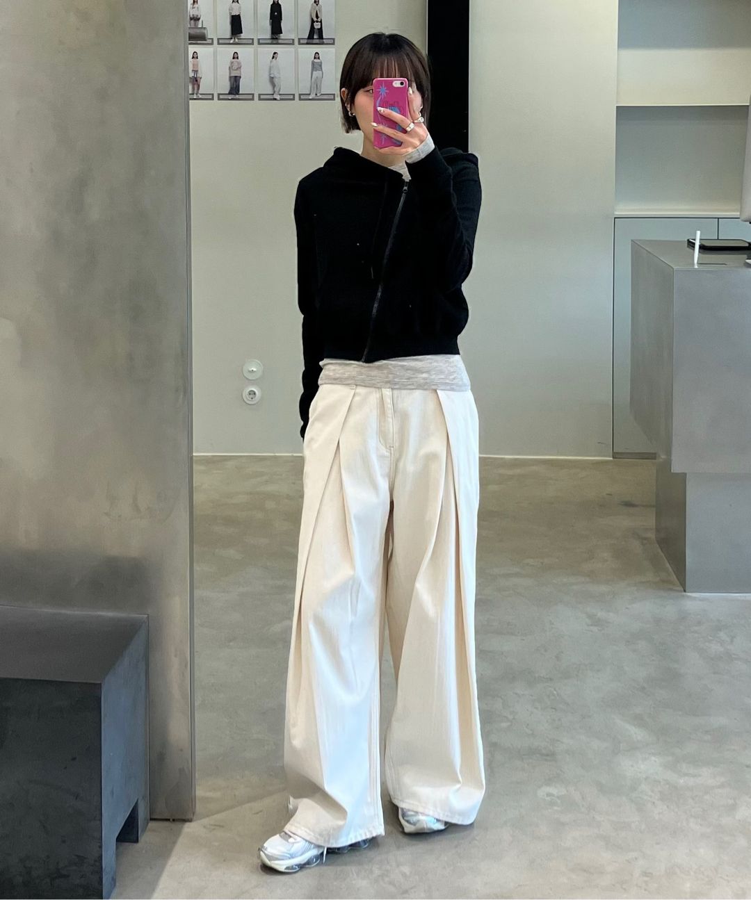 ☆韓国の人気☆【DIAGONAL】☆RELAXED WIDE DENIM PANT.S☆ MUSINSA | DIAGONAL RELAXED WIDE DENIM PANTS (cream)
