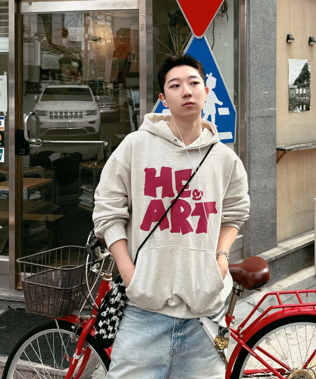 MUSINSA | MIMTHEWARDROBE One Heart Hoodie_Oatmeal