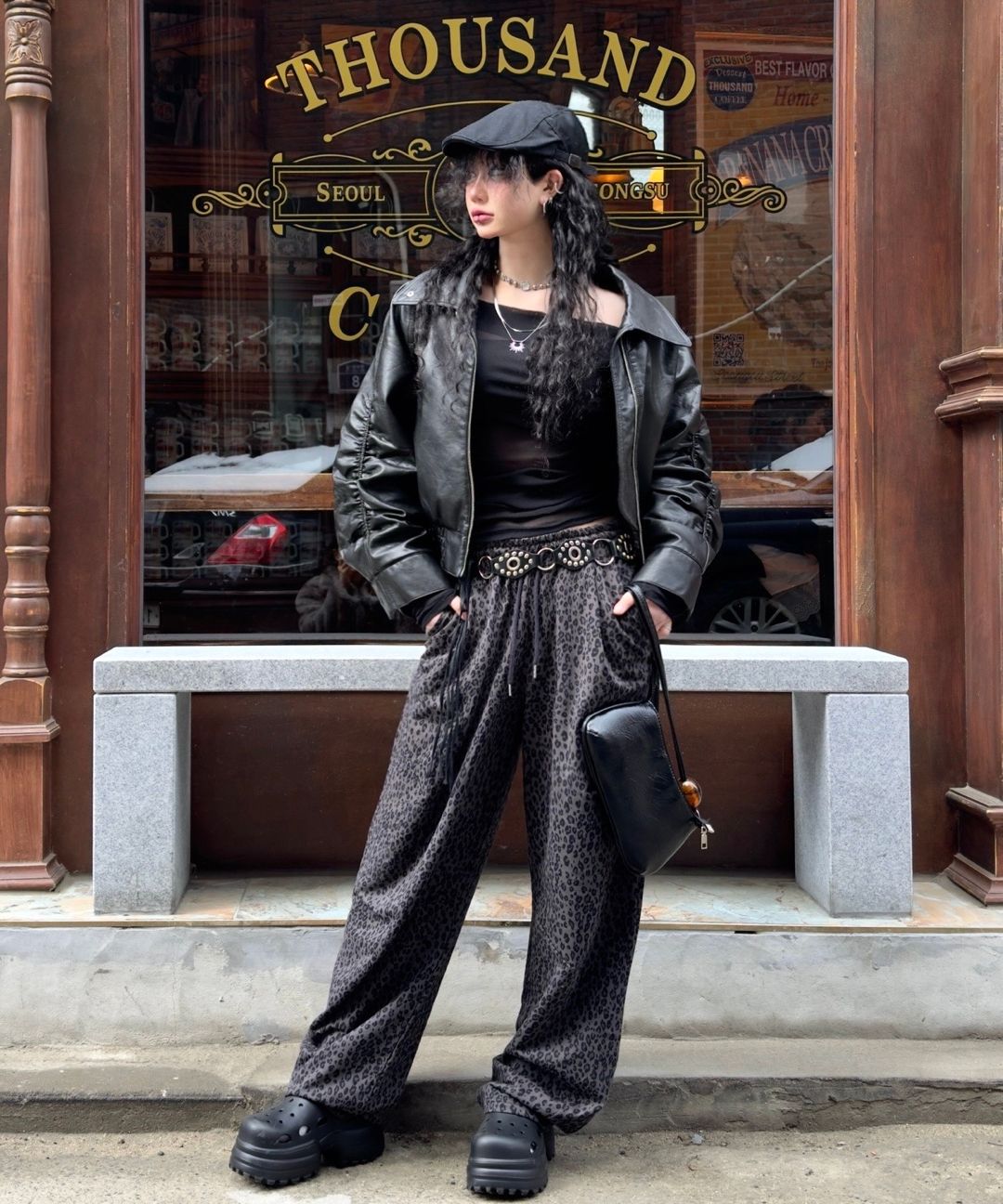 【CHICKS】Leopard Balloon Pants★韓国人気★ MUSINSA | CHICKS Leopard Balloon Pants Melange