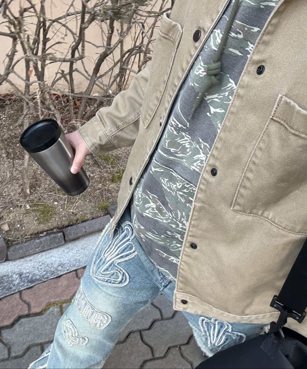 MUSINSA | HOODHOOD HD Multi Logo Applique Yellow Washed