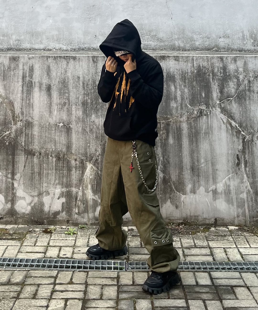 ●NOT4NERD● N4ND Drip Logo Pullover Hood (3色) MUSINSA | NOT4NERD N4ND Drip Logo Pullover Hood - Black