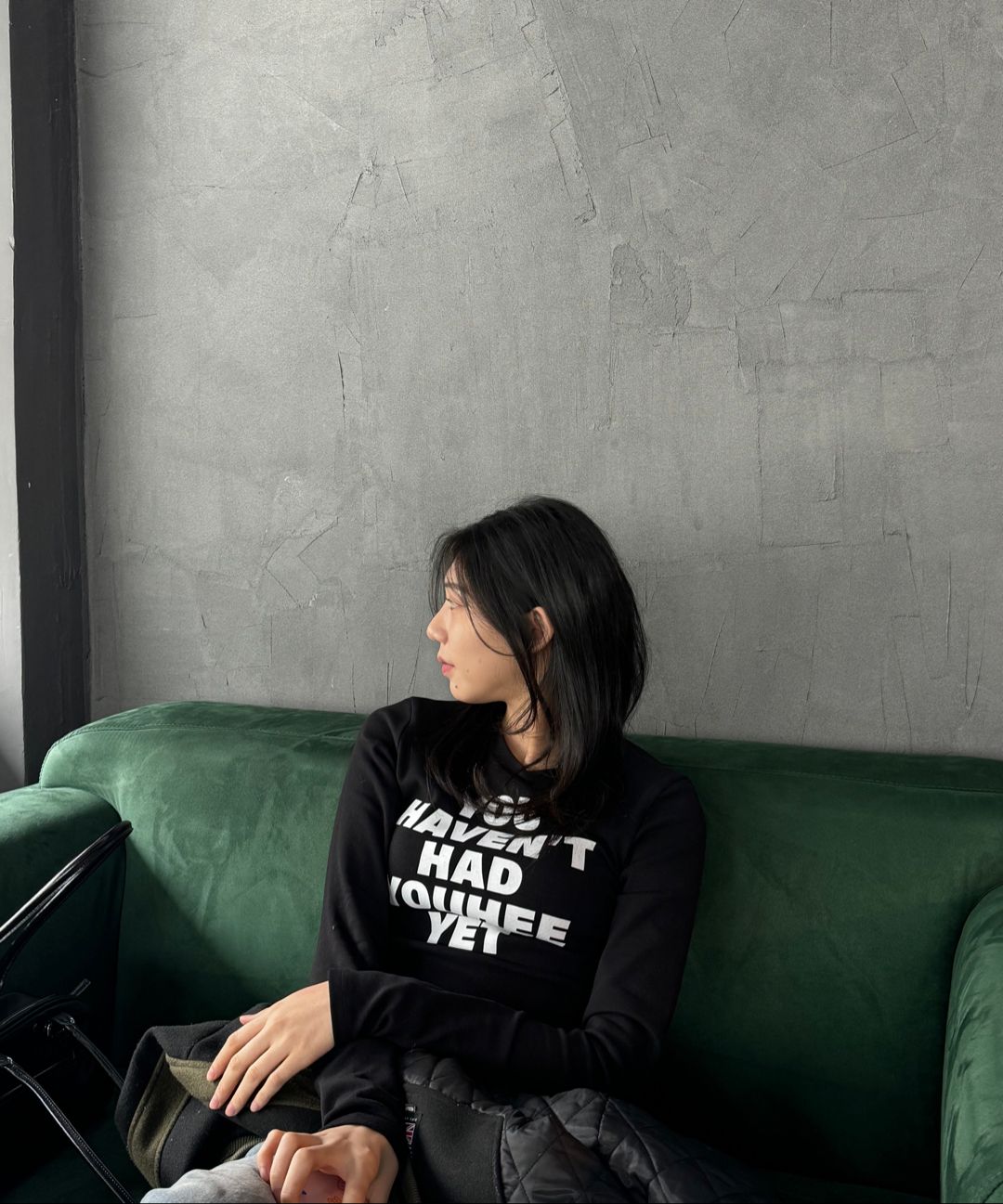 Tシャツ・カットソー YOUHEE YOUHEE LETTERING LONG SLEEVE MELNANGE GREY MUSINSA | YOUHEE YOUHEE LETTERING LONG SLEEVE MELLANGE GRAY