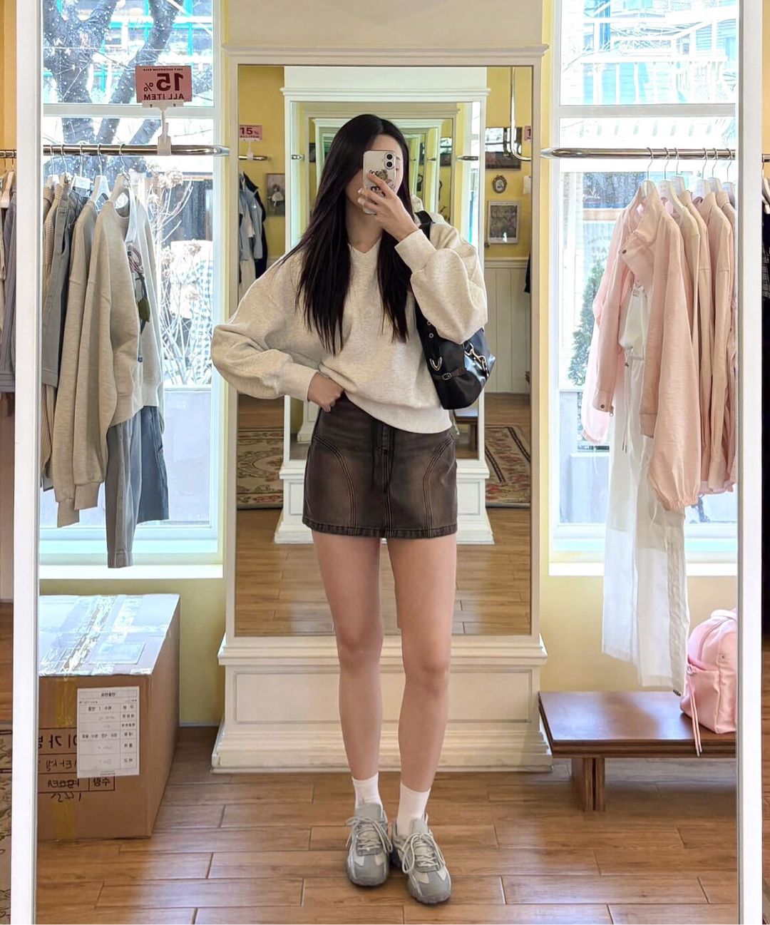 ★24-25FW新作★BITTER CELLS★Collect Washing Skirt MUSINSA | BITTERCELLS Collect Washing Skirt-Brown