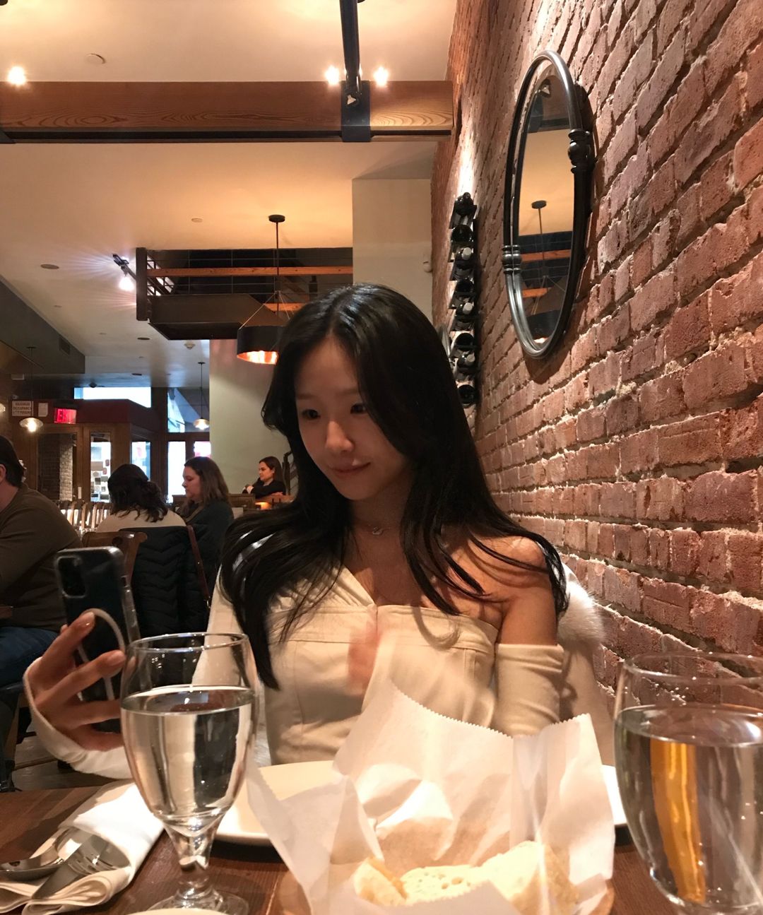 MUSINSA | NOT YOUR ROSE Monica Top (Beige)