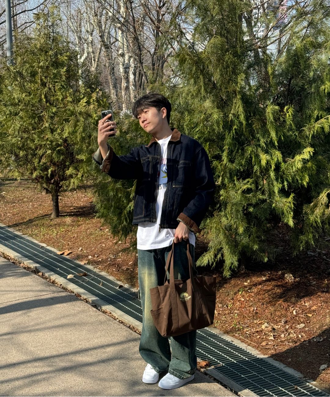 【HELLO SUNRISE】 OG Logo Canvas Mini Tote Bag / 追跡付 MUSINSA公式 | HELLO SUNRISE OG Logo Canvas Mini Tote Bag_Brown