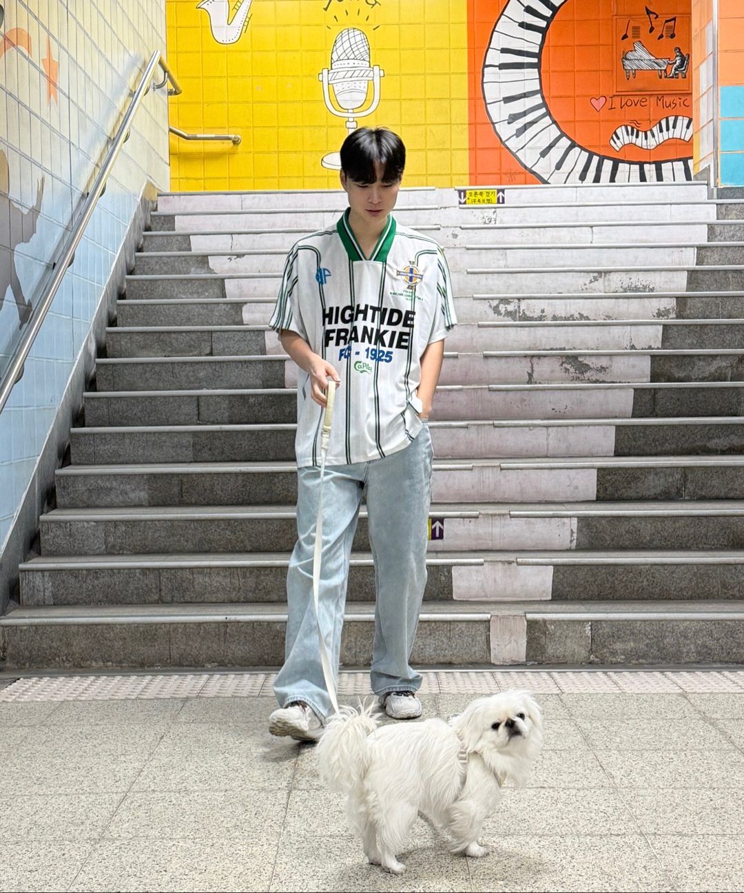 ★MUSINSA STANDARD★ Scrub washed wide denim pants grey MMEN Shop Pants at MUSINSA