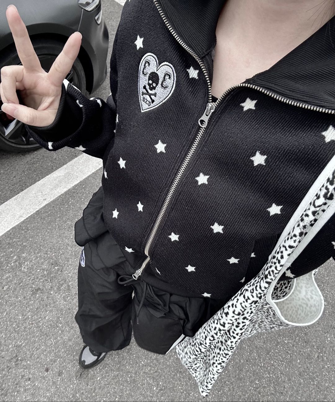 MUSINSA公式 | SETUPEXE STAR SPORTY ZIP-UP / WHITE