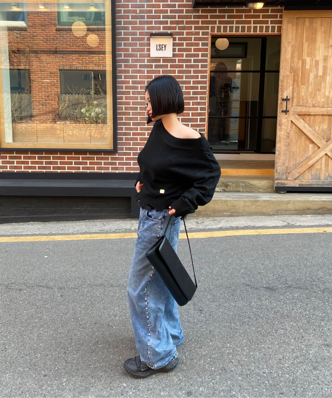◆ROCKCAKE◆ Studded Line Point Jeans Ash gray MUSINSA | ROCKCAKE Studded Line Point Jeans - Ash gray