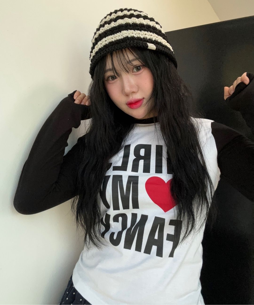 ☆NASTY FANCY CLUB☆ Girls My Fancy Long Sleeve BLACKF24ZB06 GIRLS MY FANCY LONG SLEEVE (BLACK)_F24ZB068 - FANCY CLUB