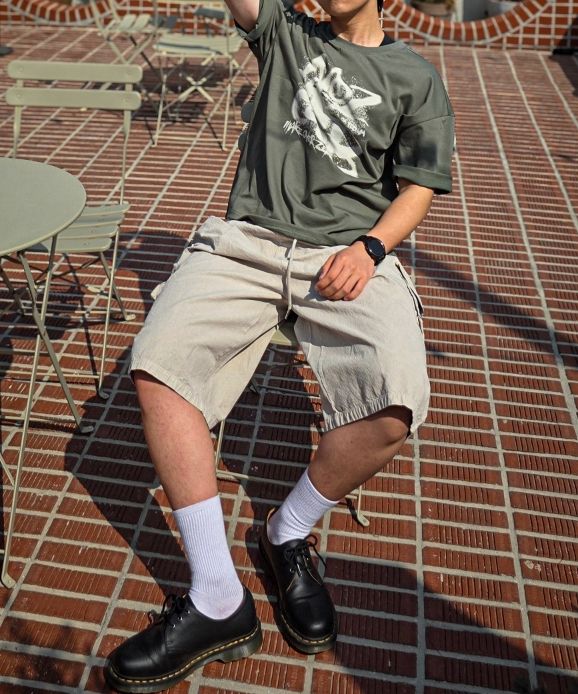 MUSINSA公式 | MOZMOZ ストーンウォッシュコットンカーゴツータック