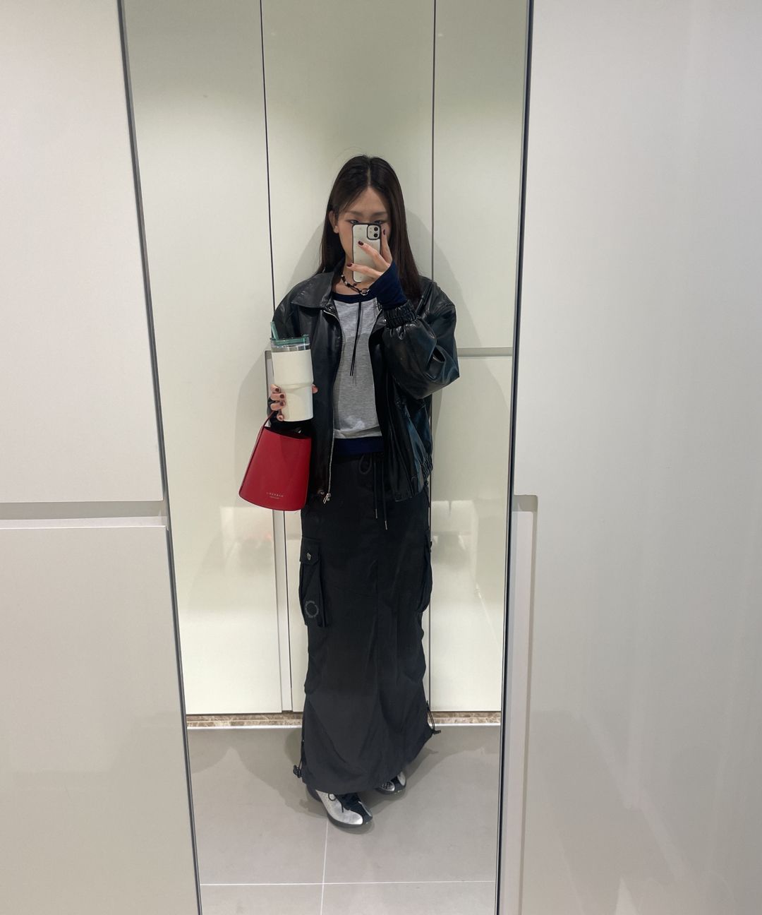 スカート [MATINKIM]cargo maxi skirt in charcoal MUSINSA | MATIN KIM CARGO MAXI SKIRT IN CHARCOAL