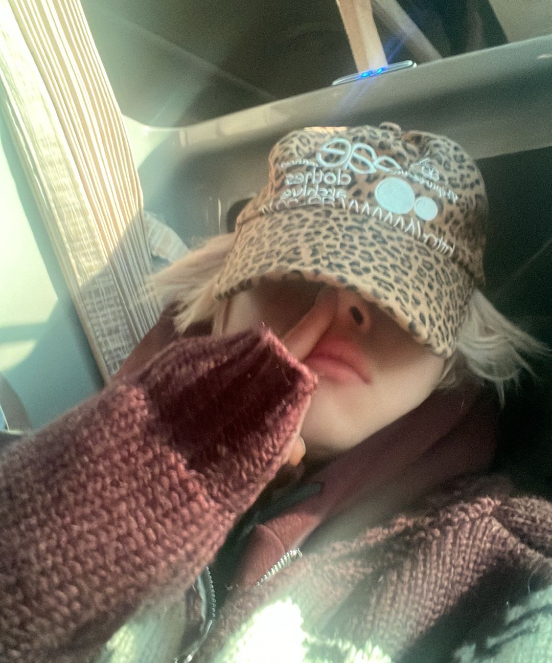 MUSINSA公式 | AEAE WEB LOGO LEOPARD CAP [MUSTARD]