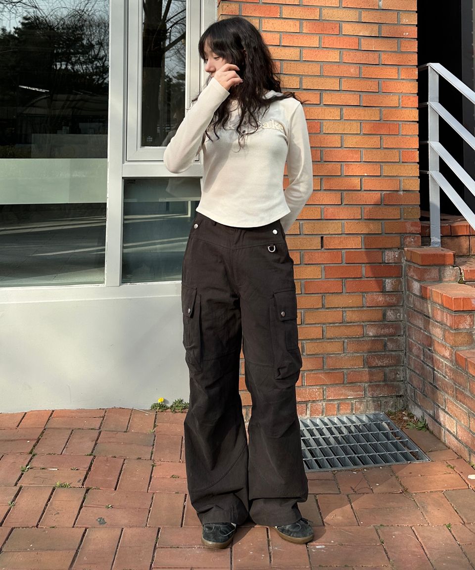 Tシャツ・カットソー ROCKCAKE Applique Logo Button Top Charcoal MUSINSA | ROCKCAKE Applique Logo Button Top - Charcoal