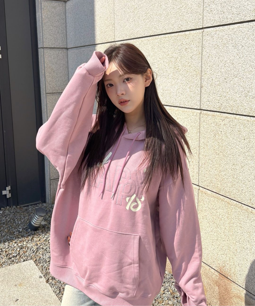 ★Wai Kei★ MY HAPPY IS Hoodie Gray YKBE01TS05-3 MUSINSA | WAI KEI MY HAPPY IS Hoodie Gray