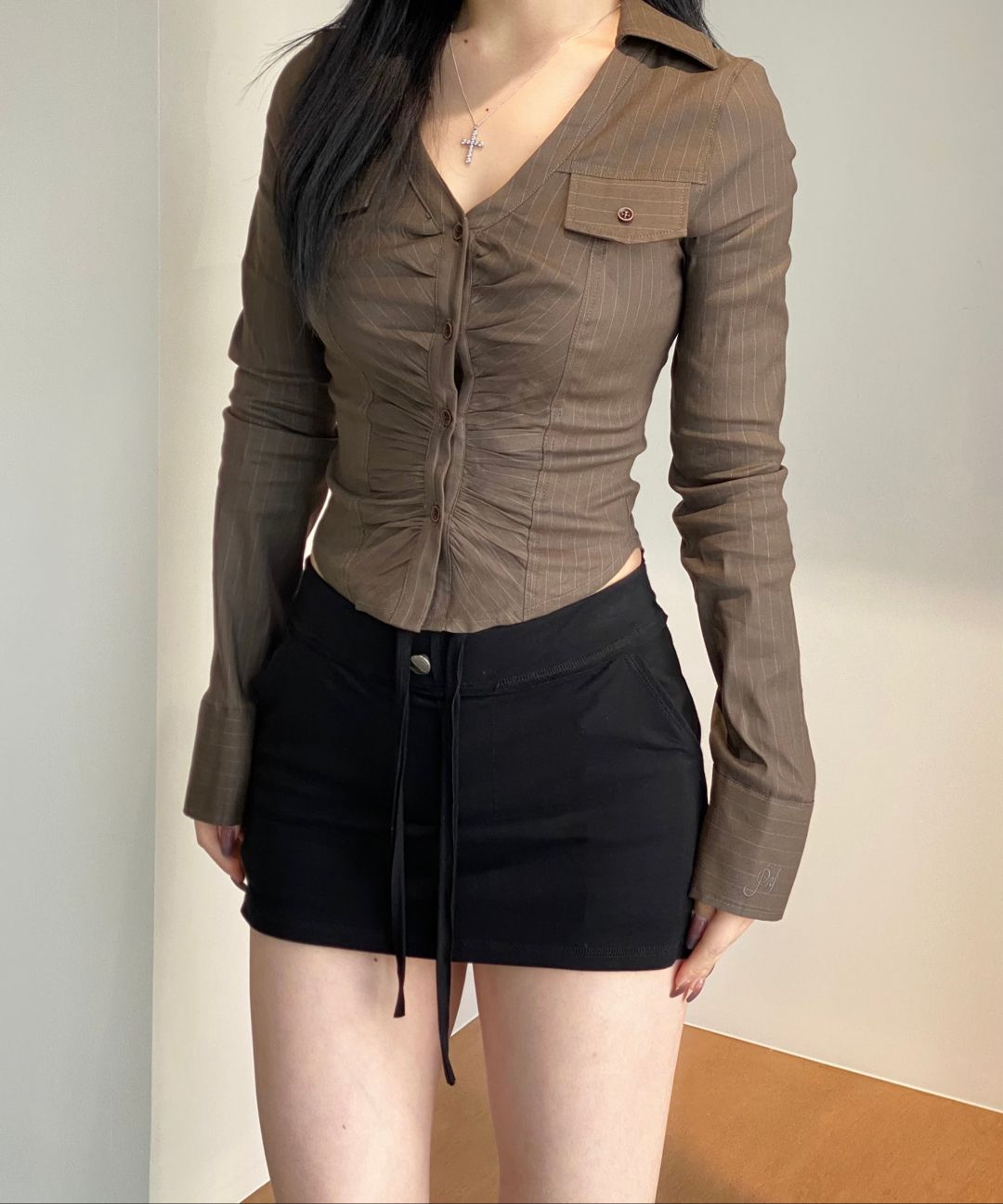MUSINSA | PLEASENOFOLLOW Camilla Side Pocket Pants (Black)
