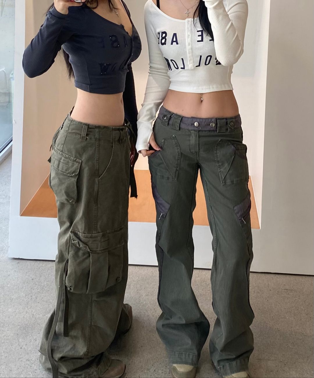PLEASENOFOLLOW ■ Camilla Side Pocket Pants Camilla Side Pocket Pants (Grey) - 플리즈노팔로우