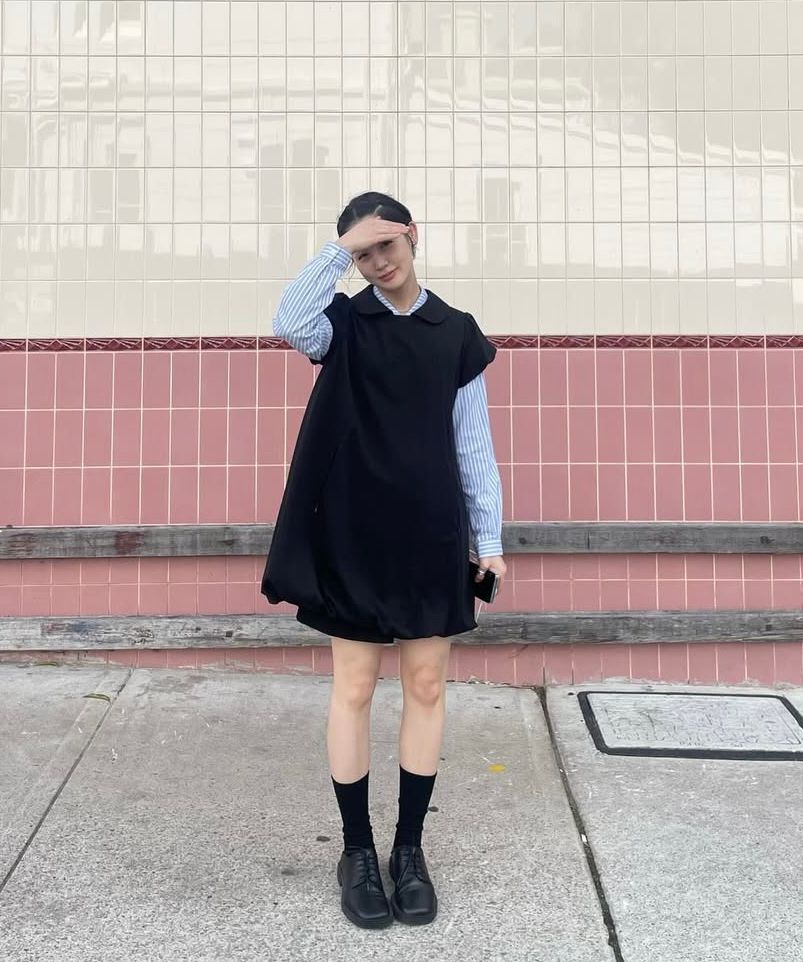 【OHESHIO】BALLOON MINI DRESS バルーン ワンピース MUSINSA公式 | OHESHIO BALLOON MINI DRESS, BLACK