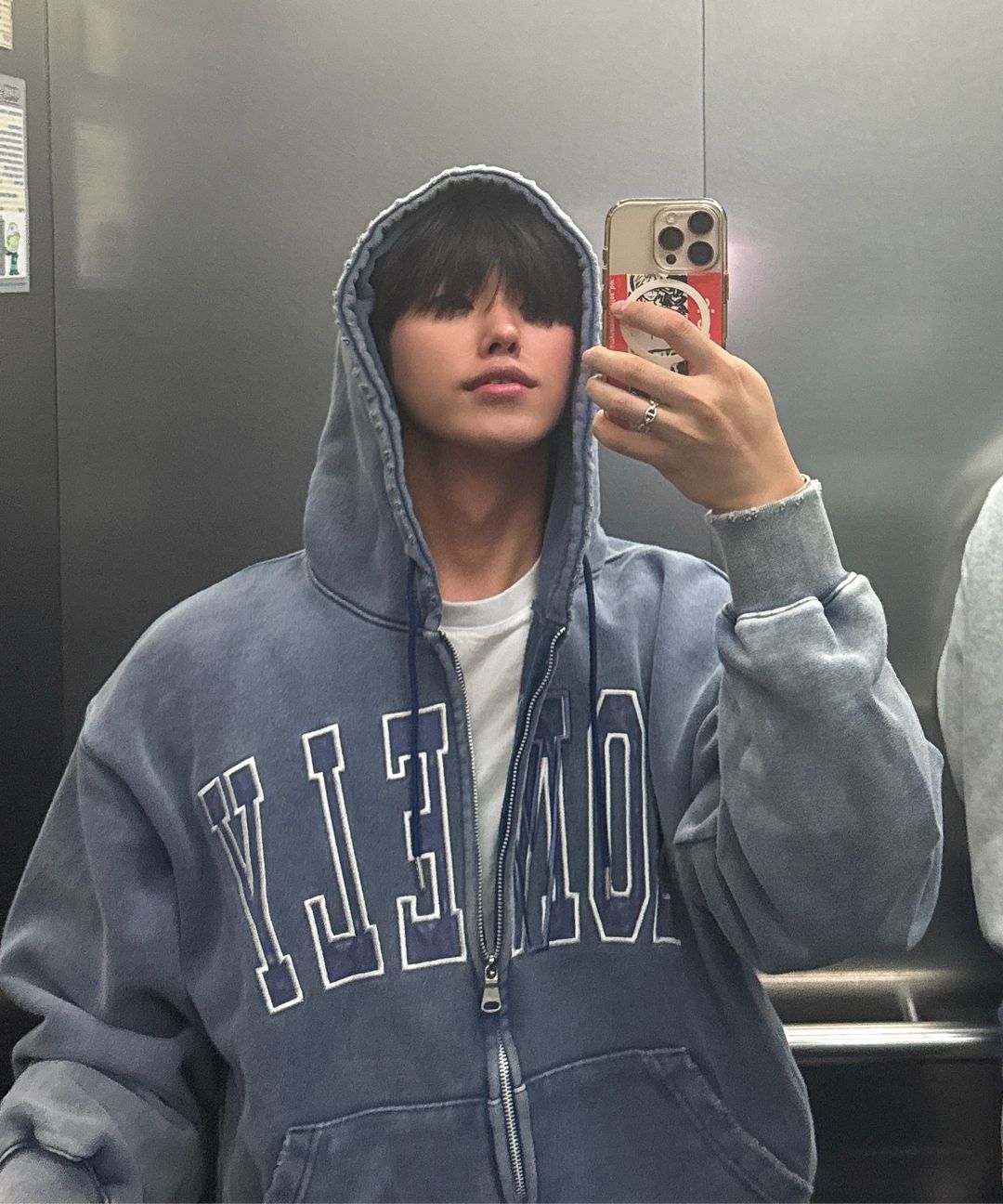 NOHANT ■ LONELY/LOVELY SALT WASHING HOODIE ZIP-UP フーディ LONELY/LOVELY SALT WASHING HOODIE ZIP-UP NAVY - NOHANT