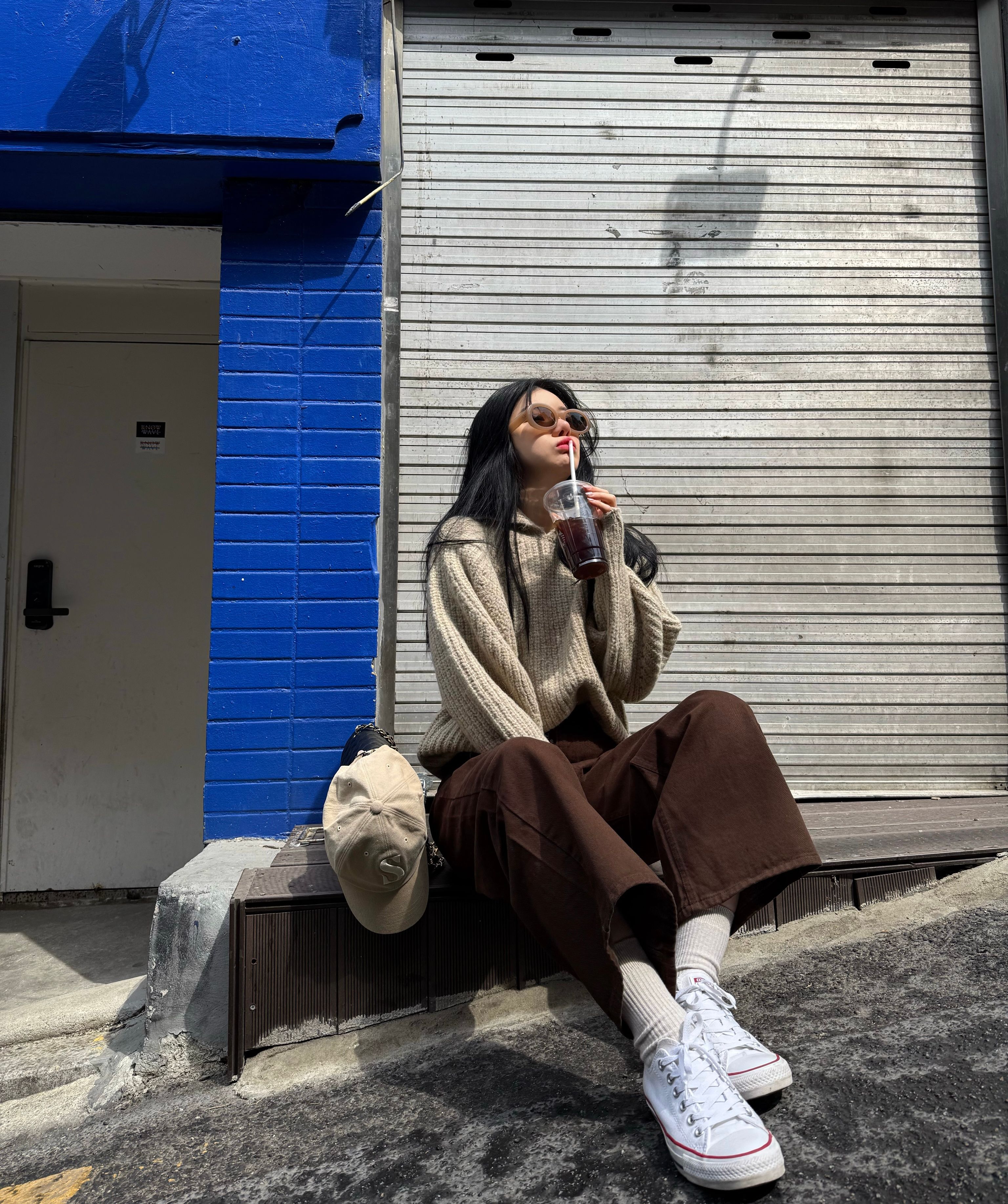SATUR Vintage Casual Ball Cap ベージュ SATUR Vintage Casual Ball Cap ベージュ SATUR] Vintage Casual