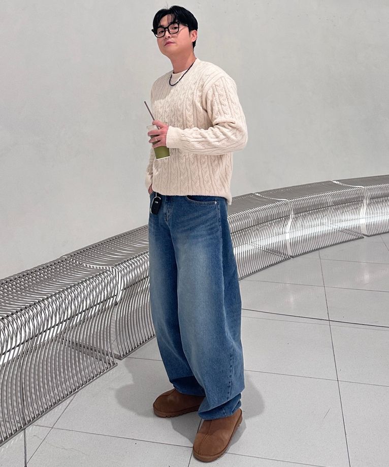 SCALLYWAG/SWING BALLOON FIT DENIM/ユニセックス/ワイドパンツ MUSINSA | SCALLYWAG Swing Balloon Fit Denim [Black]