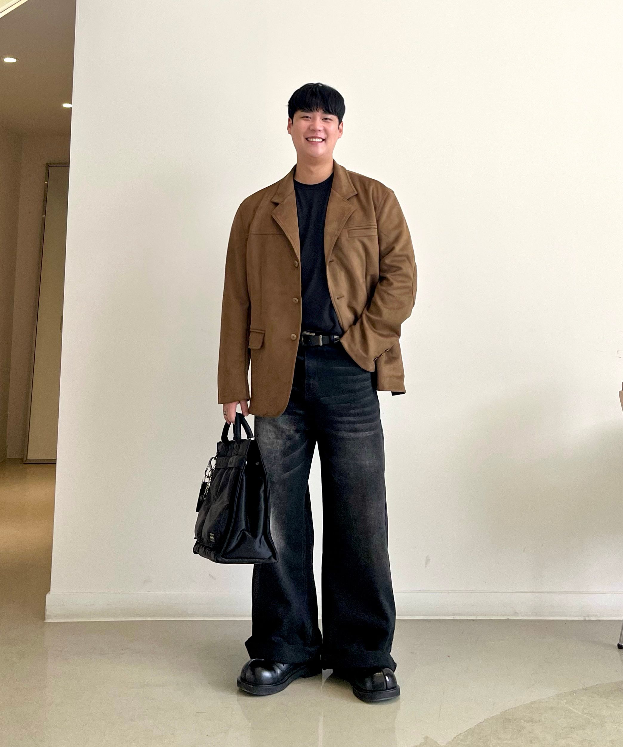 ベルト DOFFJASON Minimal layered hard leather belt DJCOCBT004BLK ○DOFFJASON○ Minimal Layered Hard Leather Belt DJCOCBT004BL