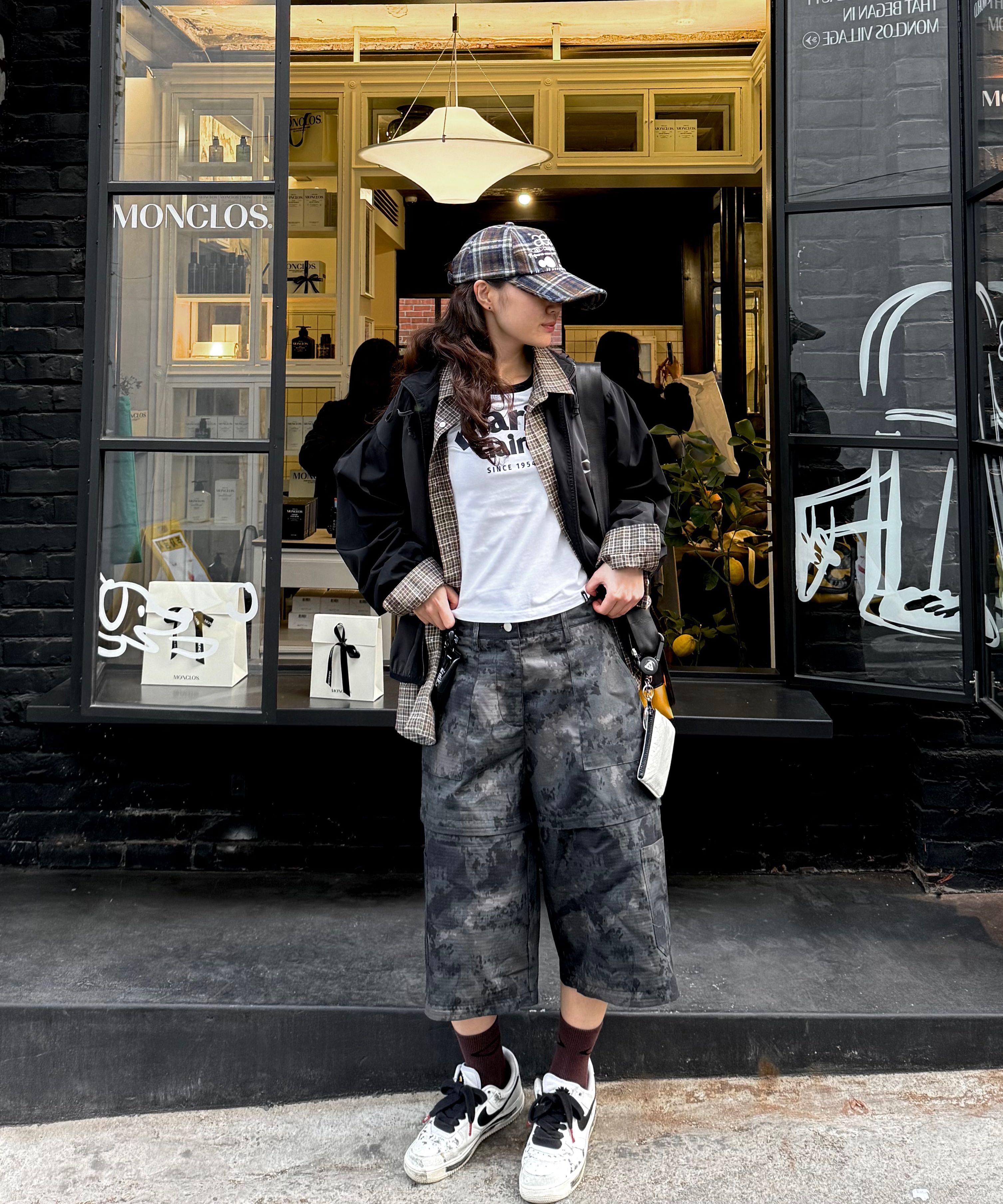 에이이에이이(AEAE) WEB LOGO WOOL CHECK CAP [NAVY] - 사이즈