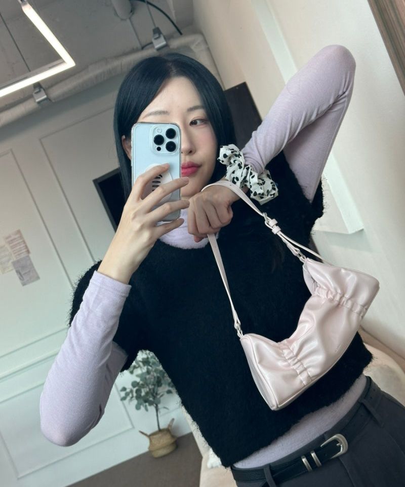 ●STAND OIL●PLEATS BAG 3色 バレエコアルック 韓国人気 ○STAND OIL○PLEATS BAG 3色 バレエコアルック 韓国人気 (STAND