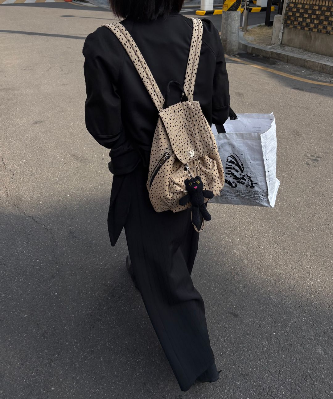 韓国人気ブランド☆mini day backpack (dot leopard)/YEOMIM 韓国人気ブランド☆mini day backpack (dot leopard)/YEOMIM