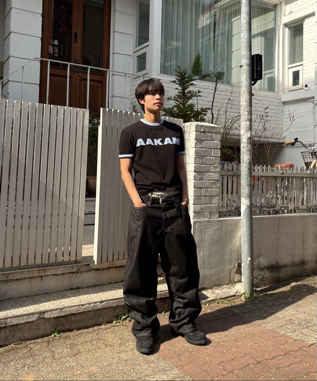 ★AAKAM★Snake Printed Denim Pants【送料込/関税込】 ☆AAKAM☆Snake Printed Denim Pants【送料込/関税込】 ボトムス