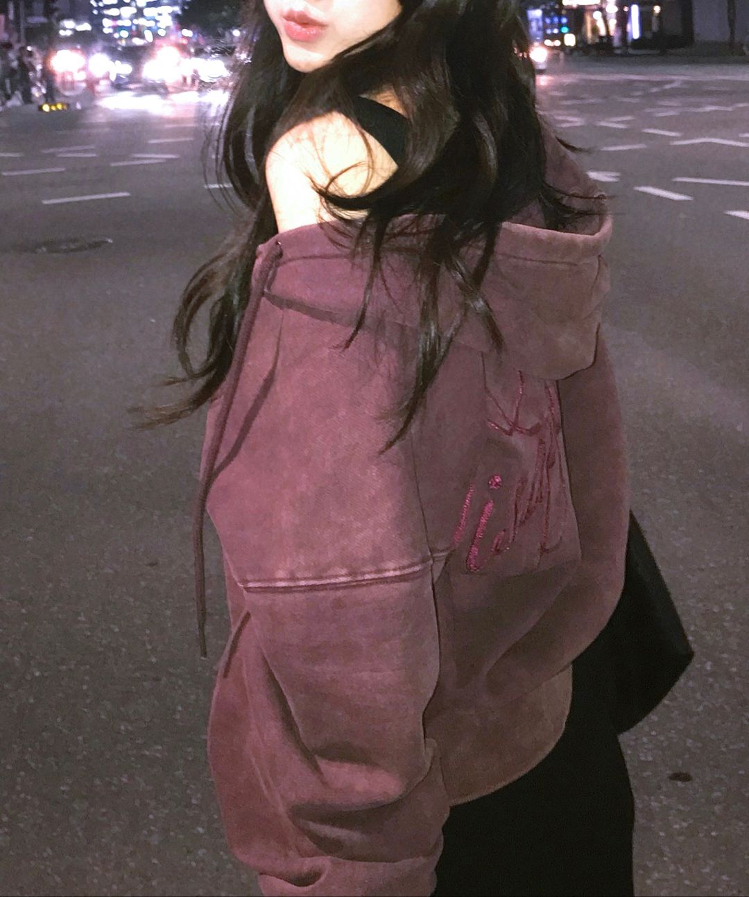 MUSINSA | SCULPTOR Bad Seed Washed Hoodie Zip-Up Deep Purple