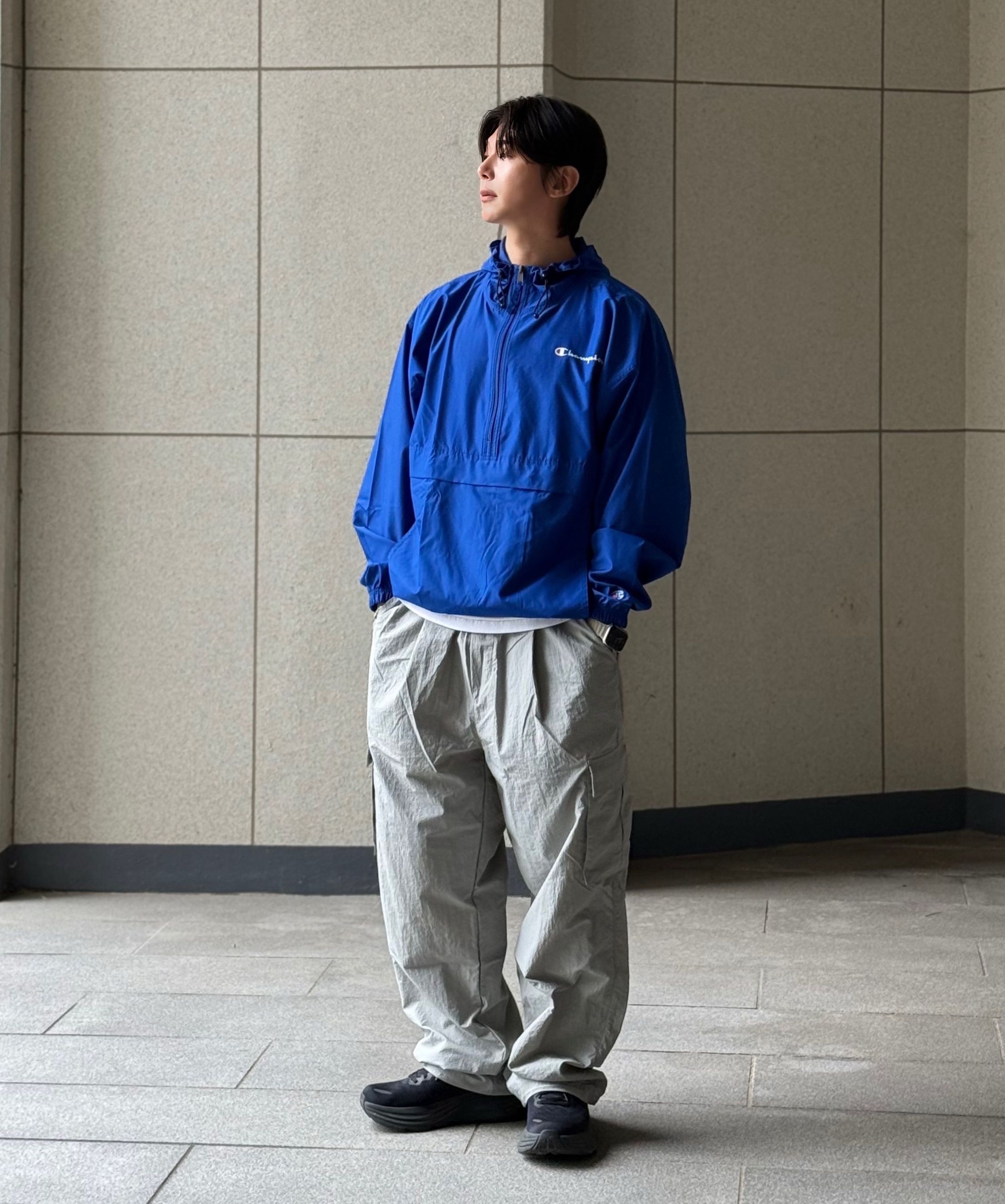 MUSINSA | NOT4NERD Nylon Cargo Wide Pants - Pink