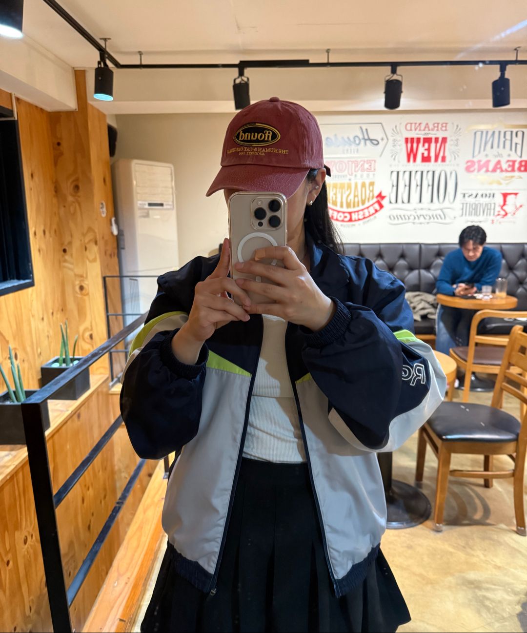 MUSINSA | HUMAN N CAT Pound Washed Vintage Ball Cap [Navy]