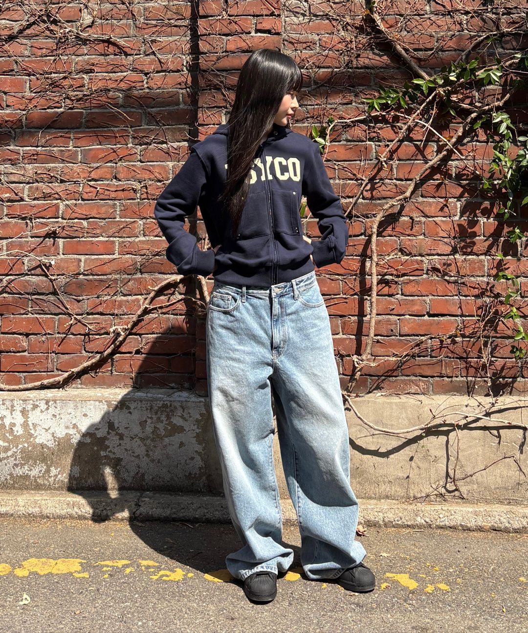 스컬프터(SCULPTOR) Cottage Zip-Up Hoodie Navy - 사이즈