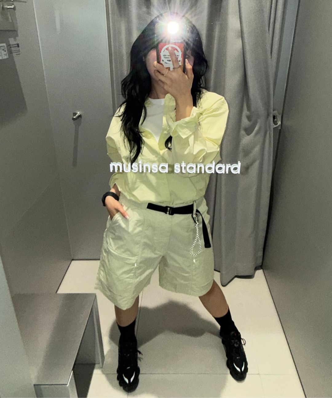 ★MUSINSA STANDARD★ City Leisure CN Oversized Shirt Khaki M MUSINSA | MUSINSA STANDARD City Leisure CN Oversized Shirt