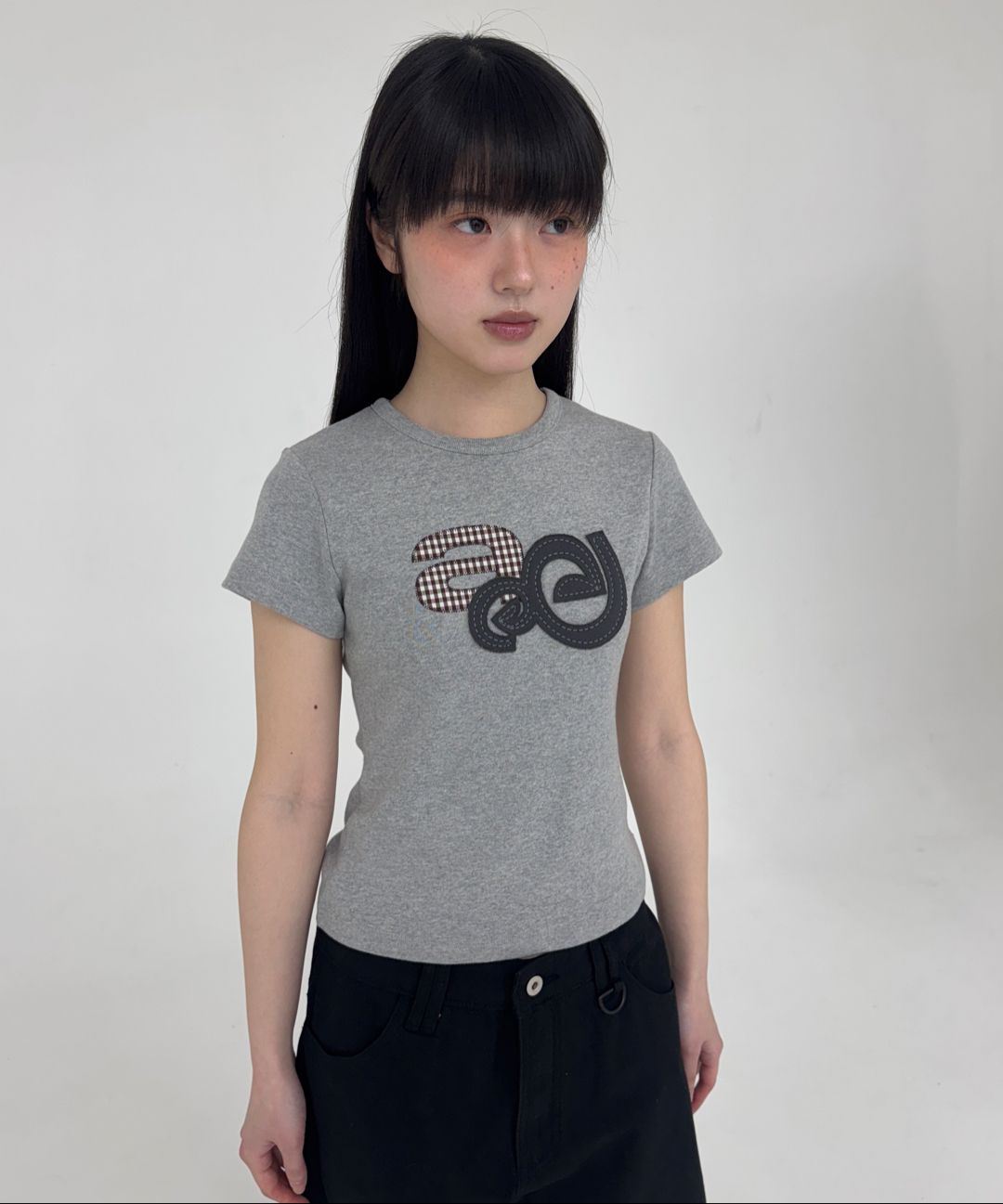 MUSINSA | AEAE APPLIQUE LOGO TEE [WHITE]