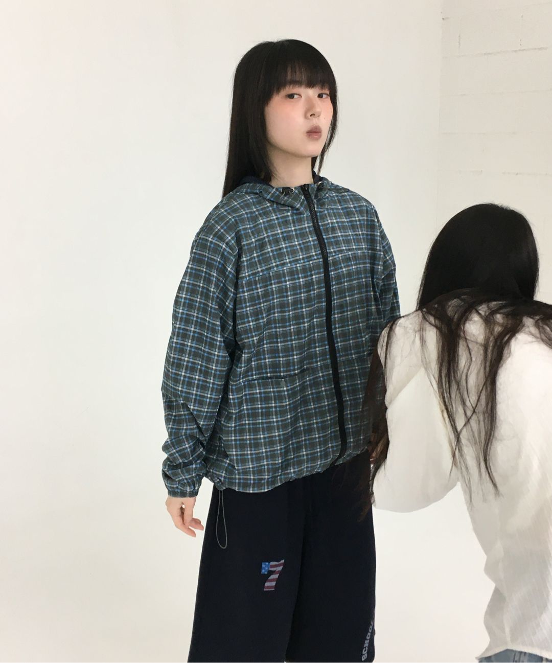 ◆25SS AEAE Check Hood Jumper/3色◆ MUSINSA | AEAE CHECK HOOD JUMPER [WHITE]