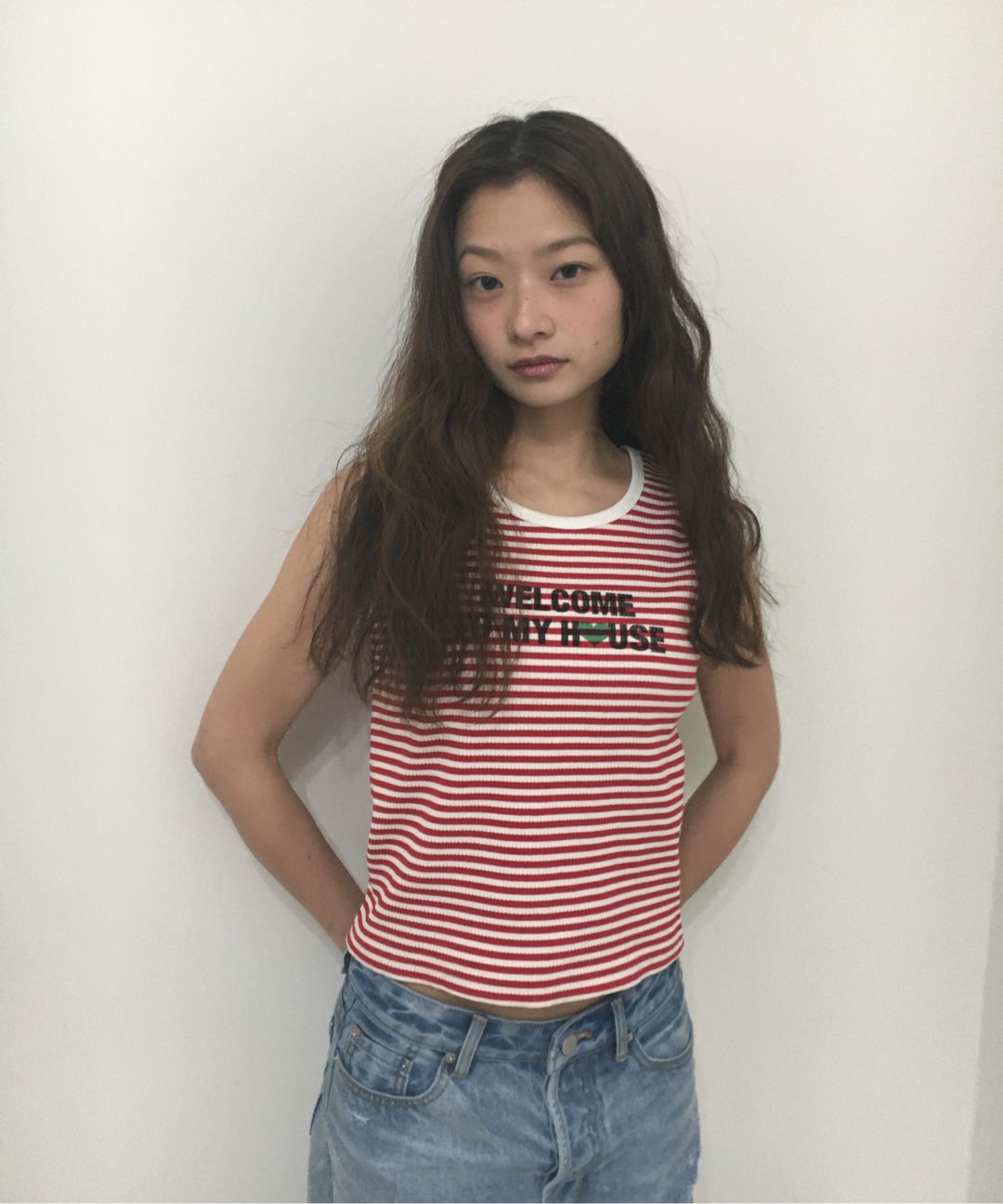 MUSINSA公式 | AEAE WELCOME TO MY HOUSE SLEEVELESS [MELANGE GREY]