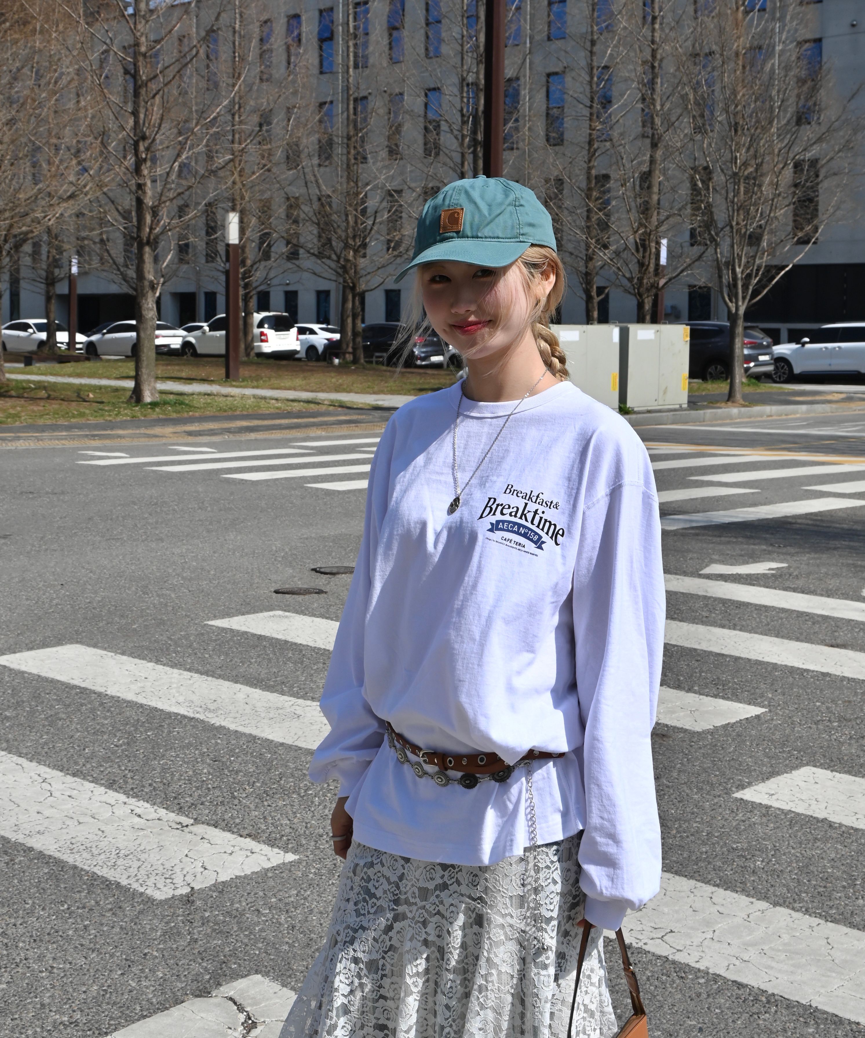 Tシャツ・カットソー AECA WHITE MORNING CAFE LONG SLEEVELIGHT GREY MUSINSA | AECA WHITE MORNING CAFE LONG SLEEVE-LIGHT GREY