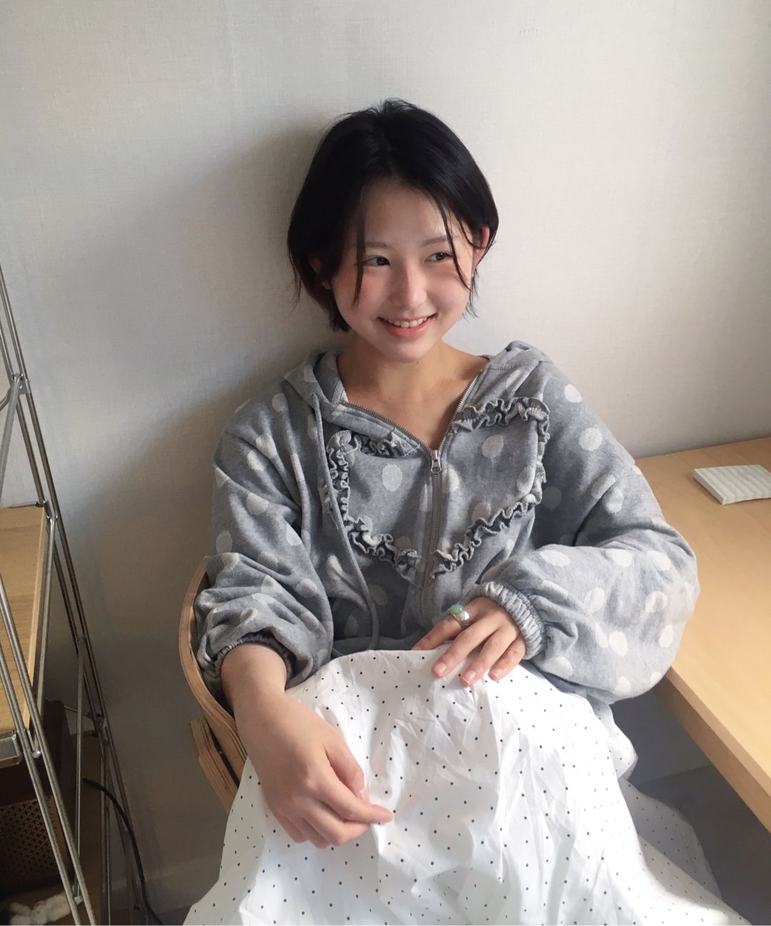 idem イデム　heart frill hoodie heart frill hoodie – idem