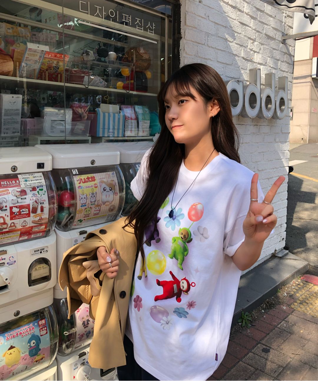 Tシャツ・カットソー LAUGHER Teletubbies Playground T-Shirt White TE4 MUSINSA | LAUGHER [Teletubbies] Motion Purple Dolby T-shirt