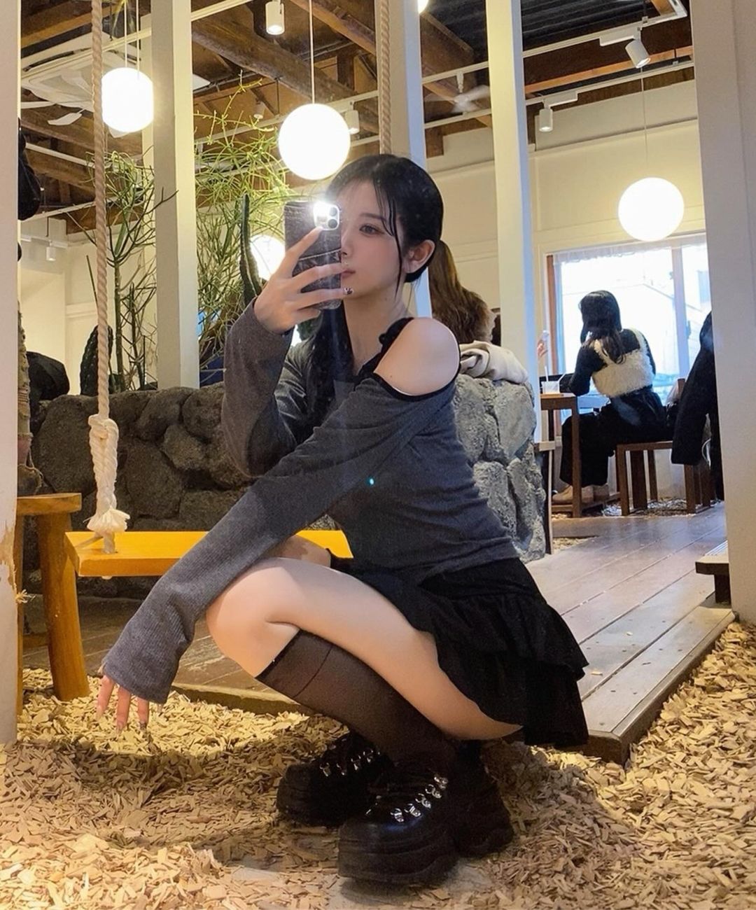 MUSINSA公式 | SALT AND CHOCOLATE Over Square Sneakers Loafer