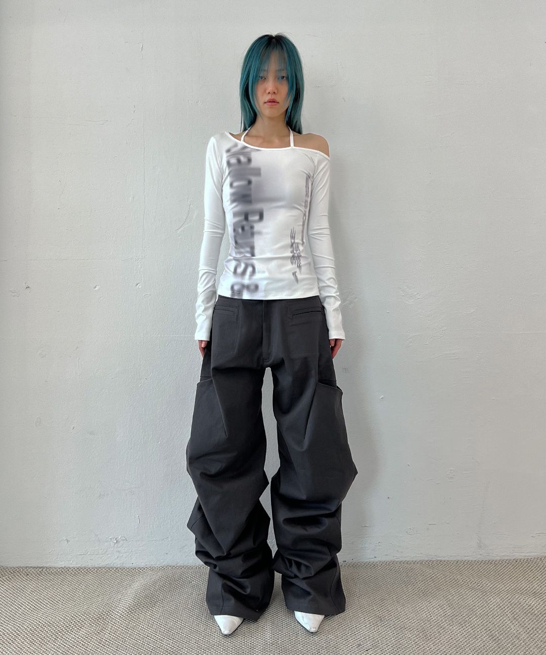 【NACHE】 PINTUCK WIDE PANTS ★送料・関税込★大人気★ MUSINSA | NACHE PINTUCK WIDE PANTS (UNISEX) CHARCOAL