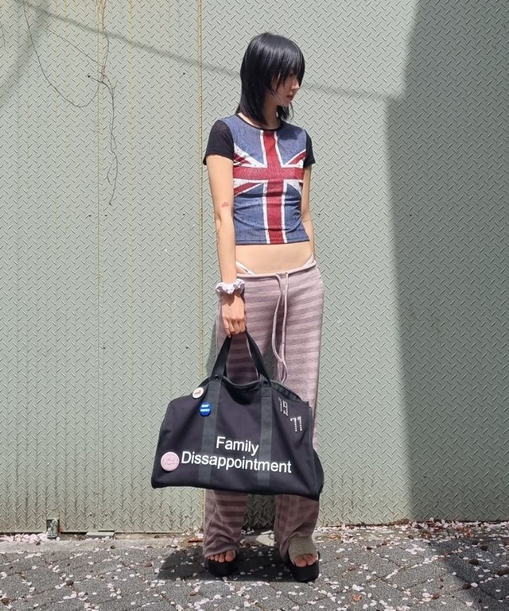 MUSINSA | SCULPTOR Union Jack Baby Tee Black