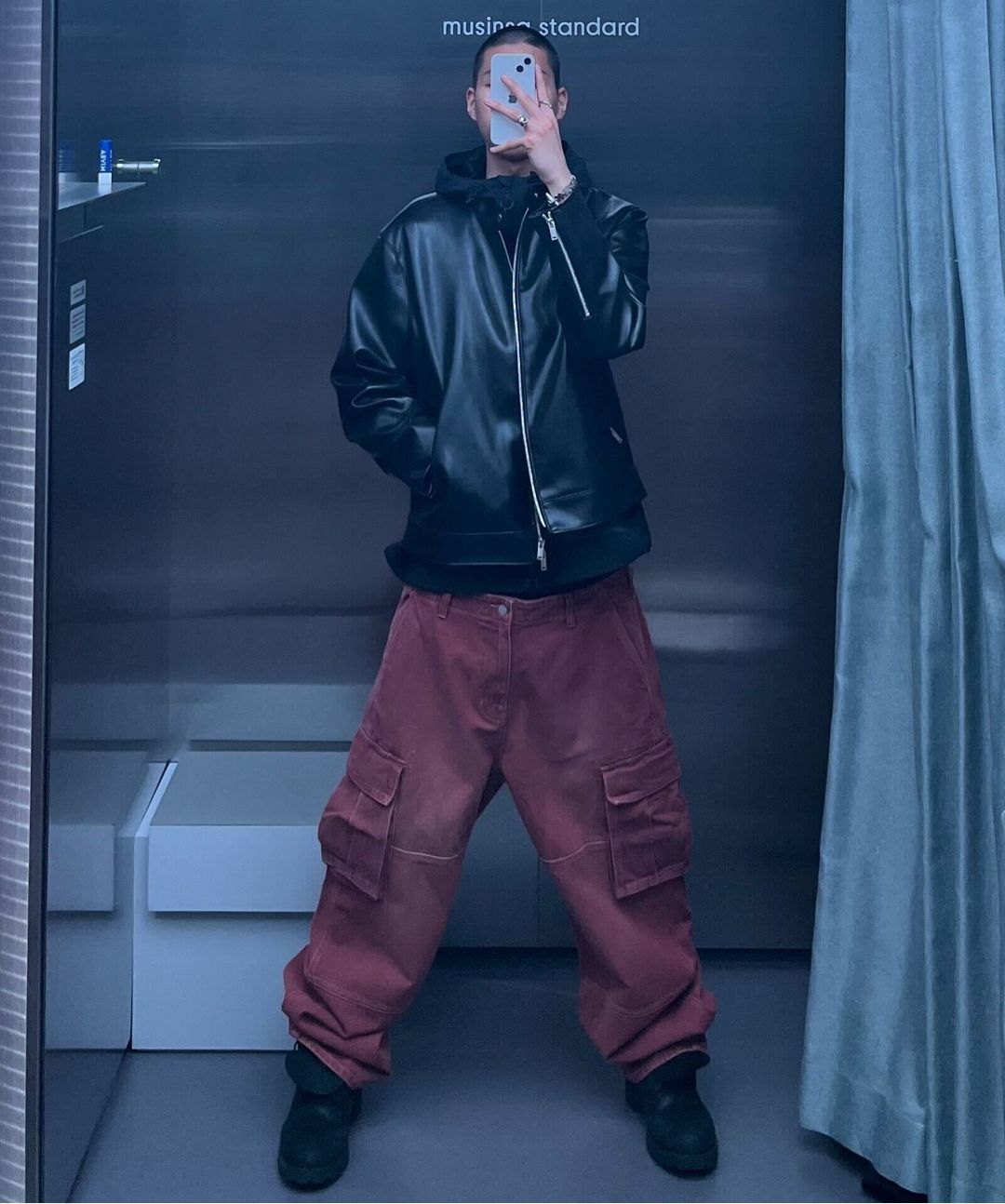 MUSINSA | MUSINSA STANDARD Pigment Extra Wide Cargo Denim