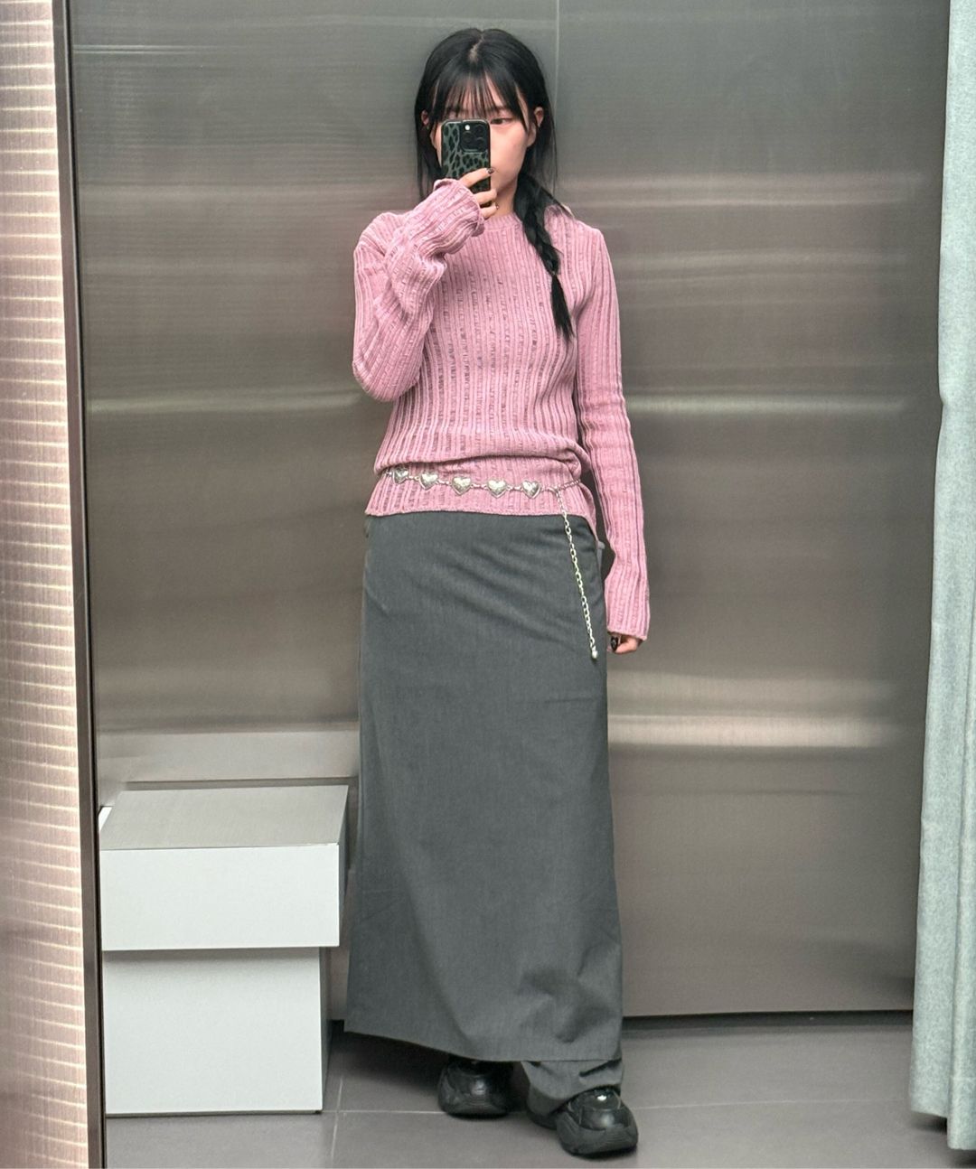 スカート musinsastandardwoman Women's high waist long skirt grey MWAK MUSINSA | MUSINSA STANDARD WOMAN Women's Cargo Maxi Skirt