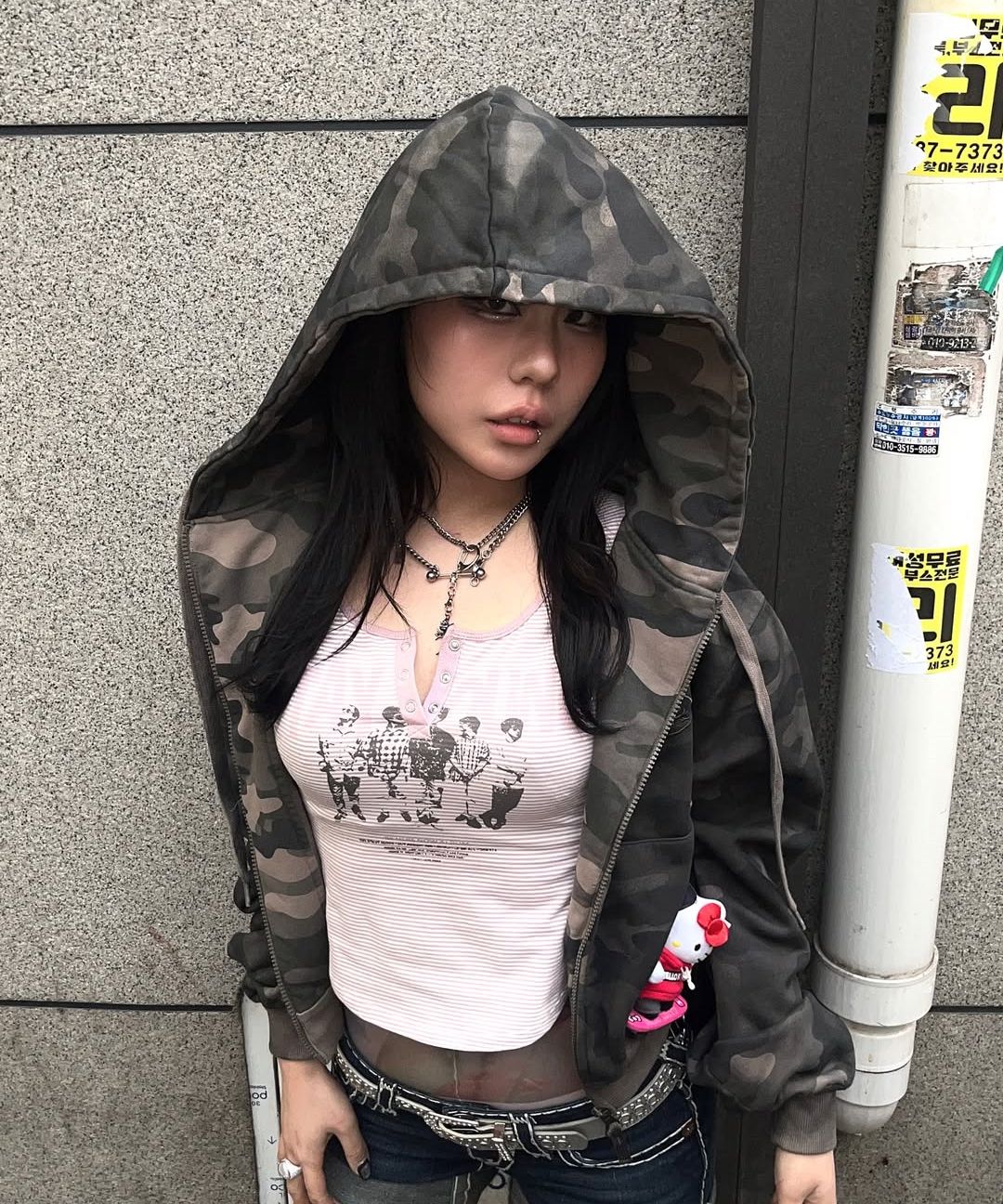 [男女共用] BADBLOOD★Mystic Capsule Hood ZipUp★ジップアップ MUSINSA | BADBLOOD Mystic Capsule Hooded Zip-Up - Grey
