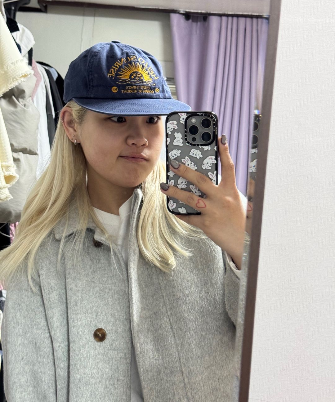 HELLO■Washed HS Arch Logo 6Panel Cap_Off WhiteNavy ■送料込 MUSINSA公式 | HELLO SUNRISE Washed HS Arch Logo 6Panel