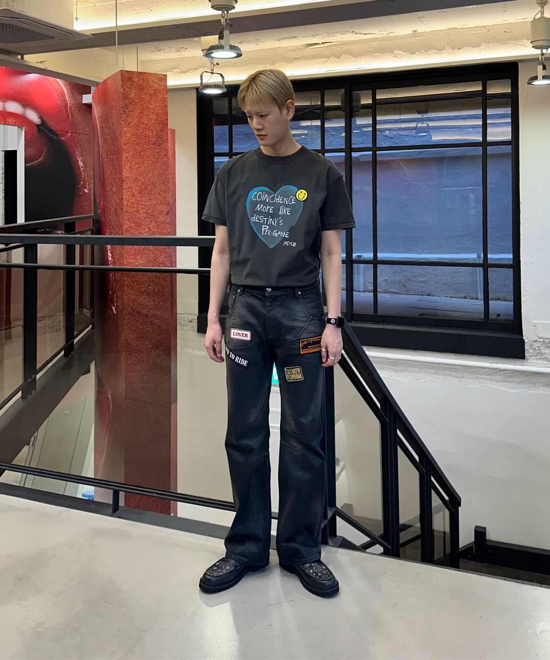 ■ANDERSSON BELL■ Unisex Heart Message T-Shirt atb1251u(CHA MUSINSA | ANDERSSON BELL Unisex Heart Message T-Shirt