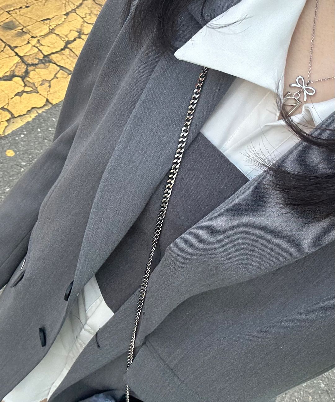 ジャケット citybreeze Tencel loose fit diagonal cut single jacket_CREAM ktown4u.com : [CITYBREEZE] COLOR BLOCK WINDBREAKER JACKET_IVORY