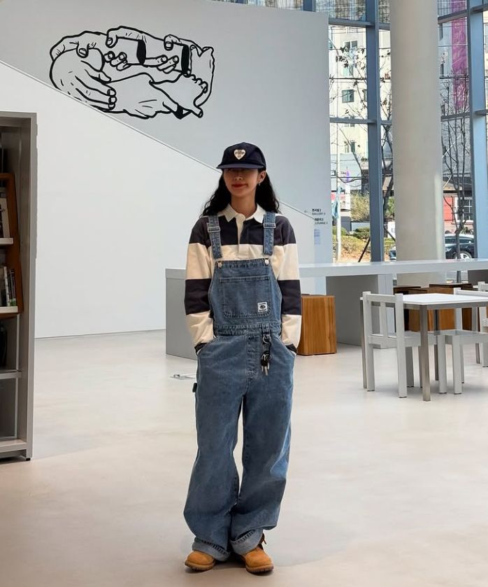 [HAVISM]ROSE DENIM OVERALLS オーバーオール サロペット デニム MUSINSA公式 | HAVISM ROSE DENIM OVERALLS
